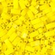 Miyuki half tila 5x2.4mm beads - Opaque yellow HTL-404